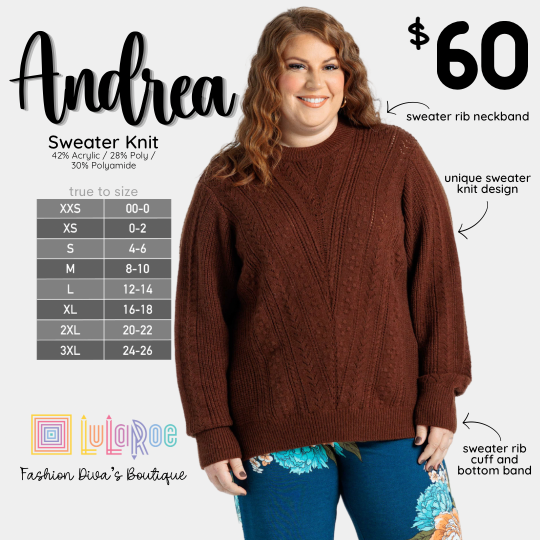 Andrea Sweater Knit Top